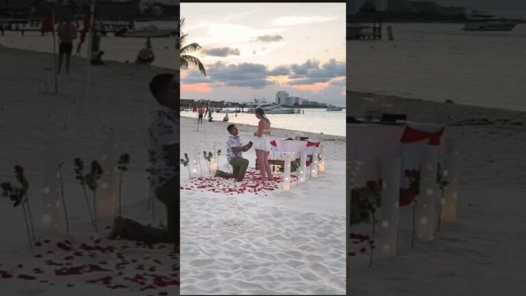 Read more about the article Romantic dinner on the beach #marriageproposal #surpriseproposal #cancunproposal #proposalplanner