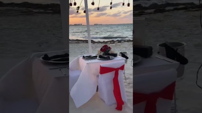 Read more about the article Romantic dinner with roses #cancunproposal #proposalplanner #shesaidyes #marryme #marriageproposal
