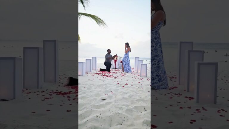 Read more about the article He planned a dinner on the beach but she had no idea what was to come. #cancunproposal #marryme